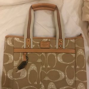 Coach Cream Tote